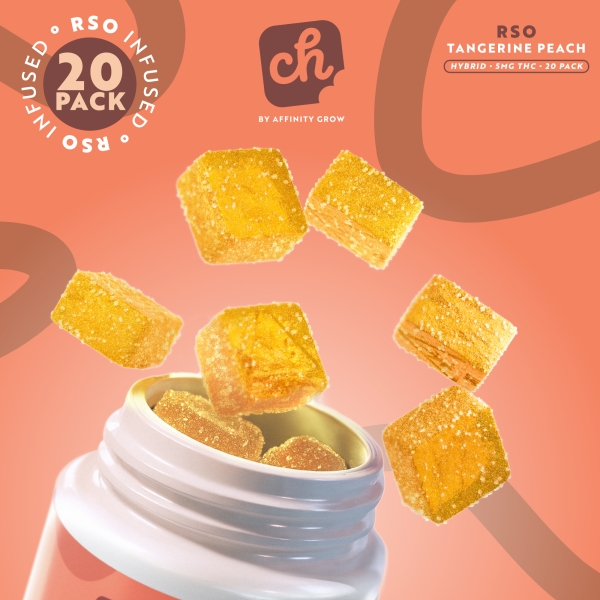 RSO Tangerine Peach Gummies (20 x 5mg)
